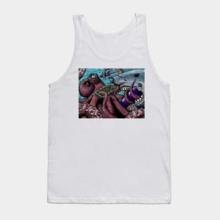 Giant Pacific Octopus versus Great White Shark Tank Top